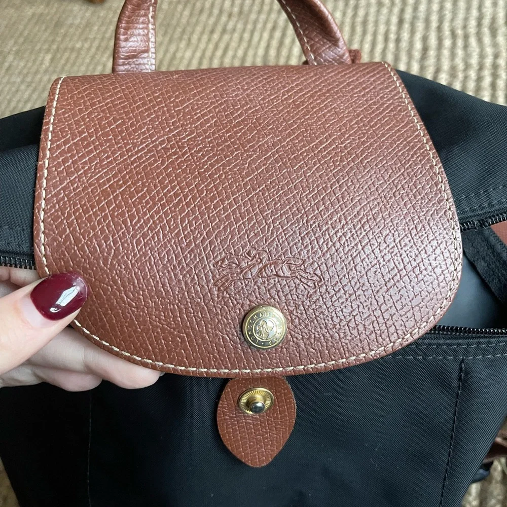 Longchamp Black and Brown Women's Backpack - Picture 6 of 6